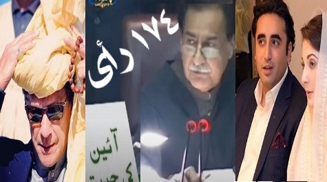 ۱۷۴ ناباوره رأی اود پاکستان د لومړی وزیرعمران خان ماتی !